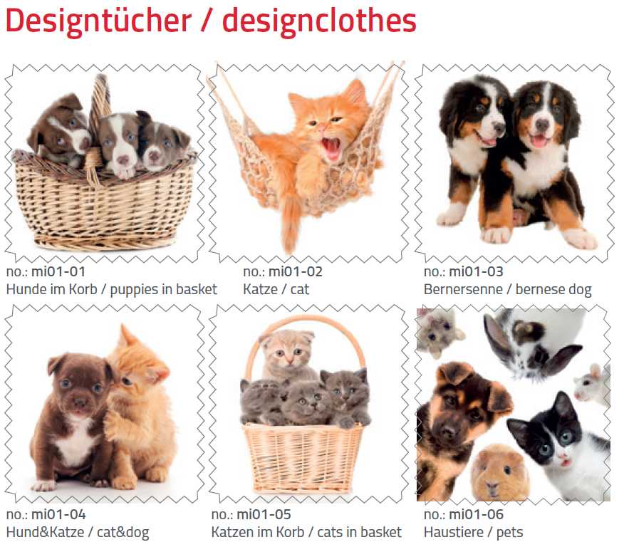 microfiber clothes mi01 cats&dogs 18x18