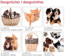 microfiber clothes mi01 cats&dogs 18x18