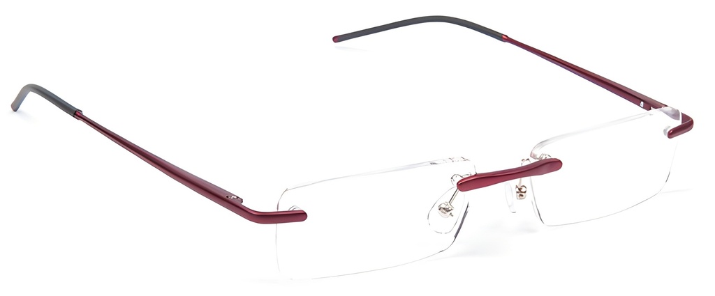 rimless alu reader red 2209 