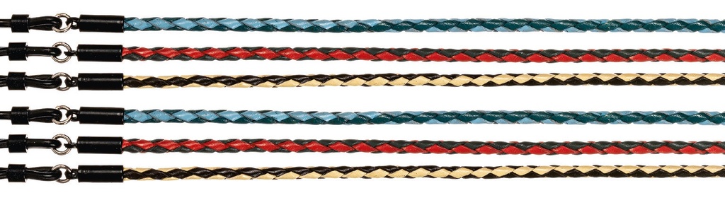 braided pattern leather