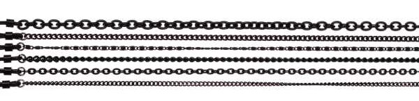 aluminium chains set black