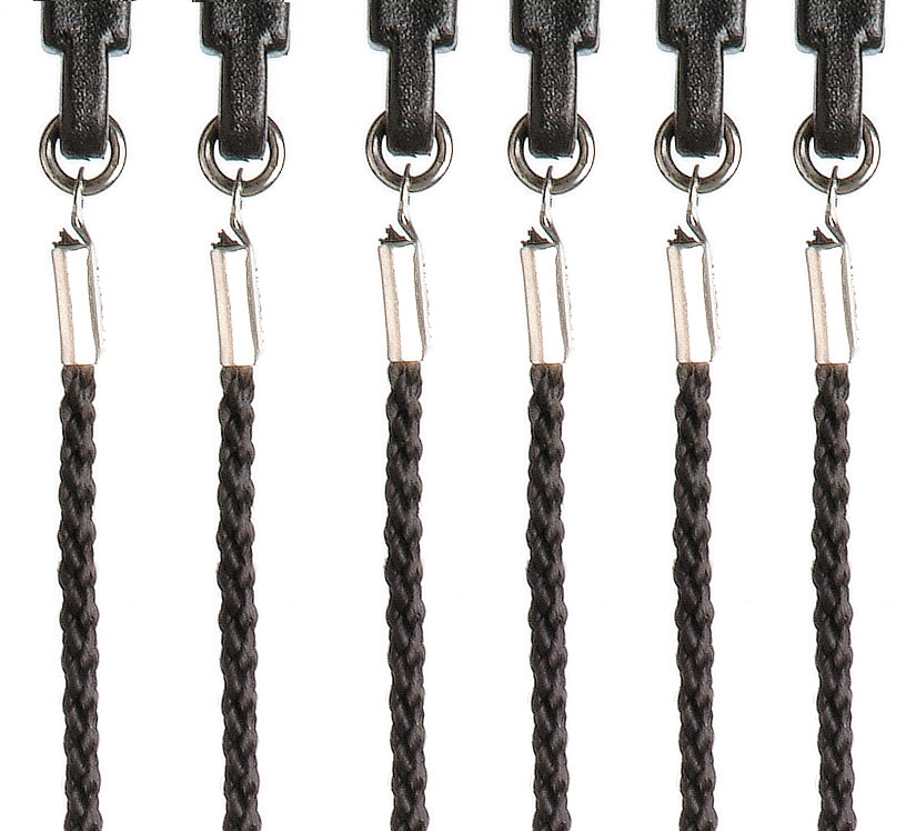 clip hole cords black