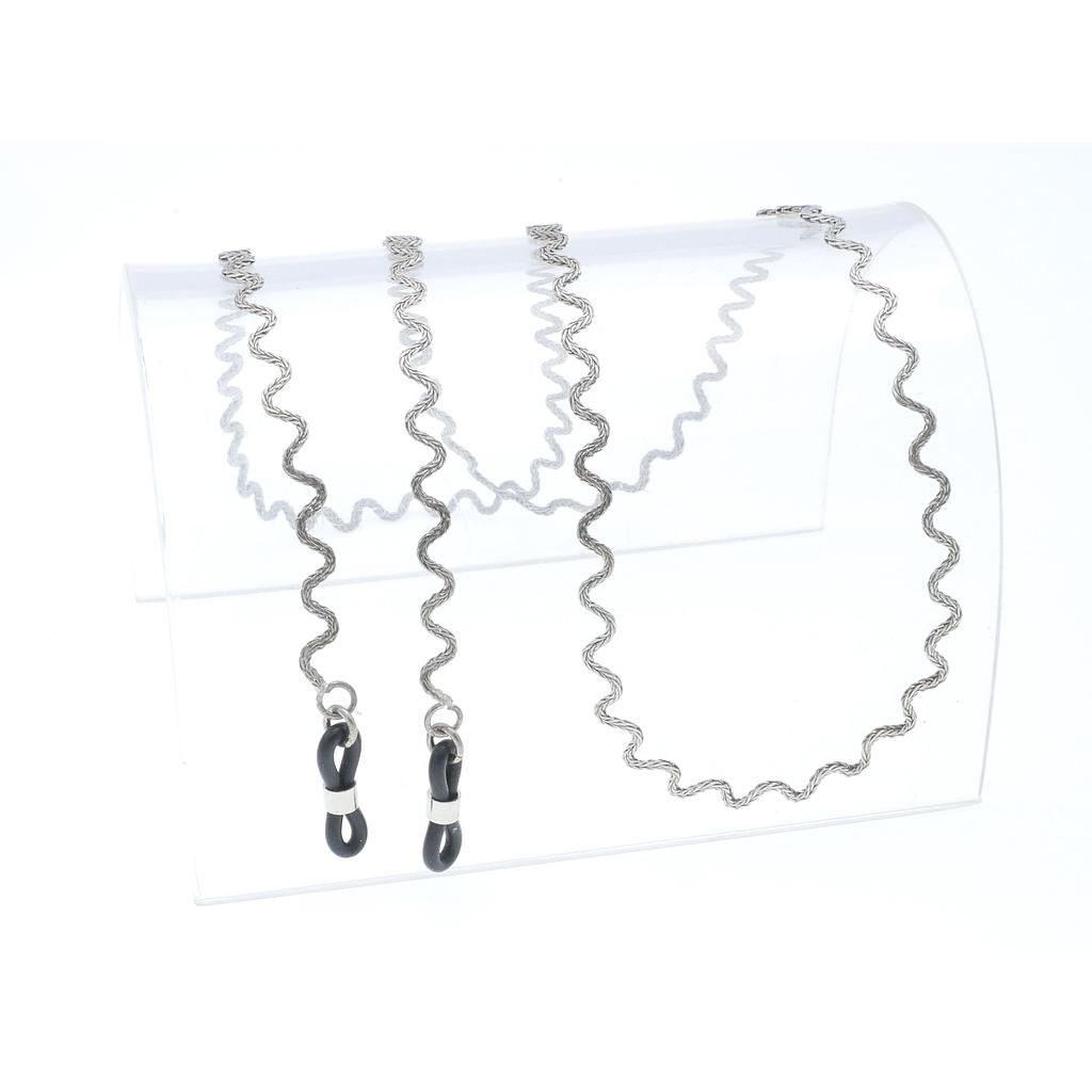 thin metal chain white