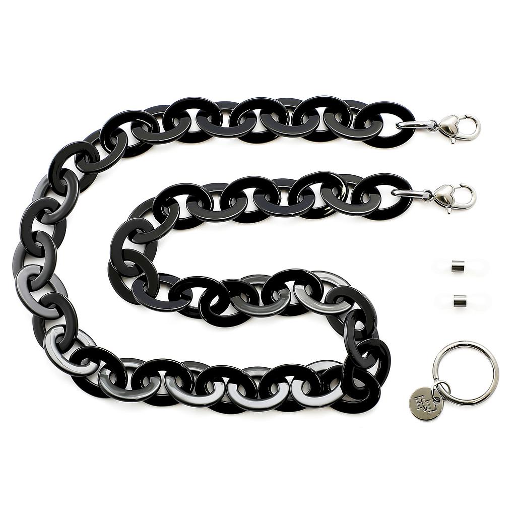 F&L acetate chain shiny black