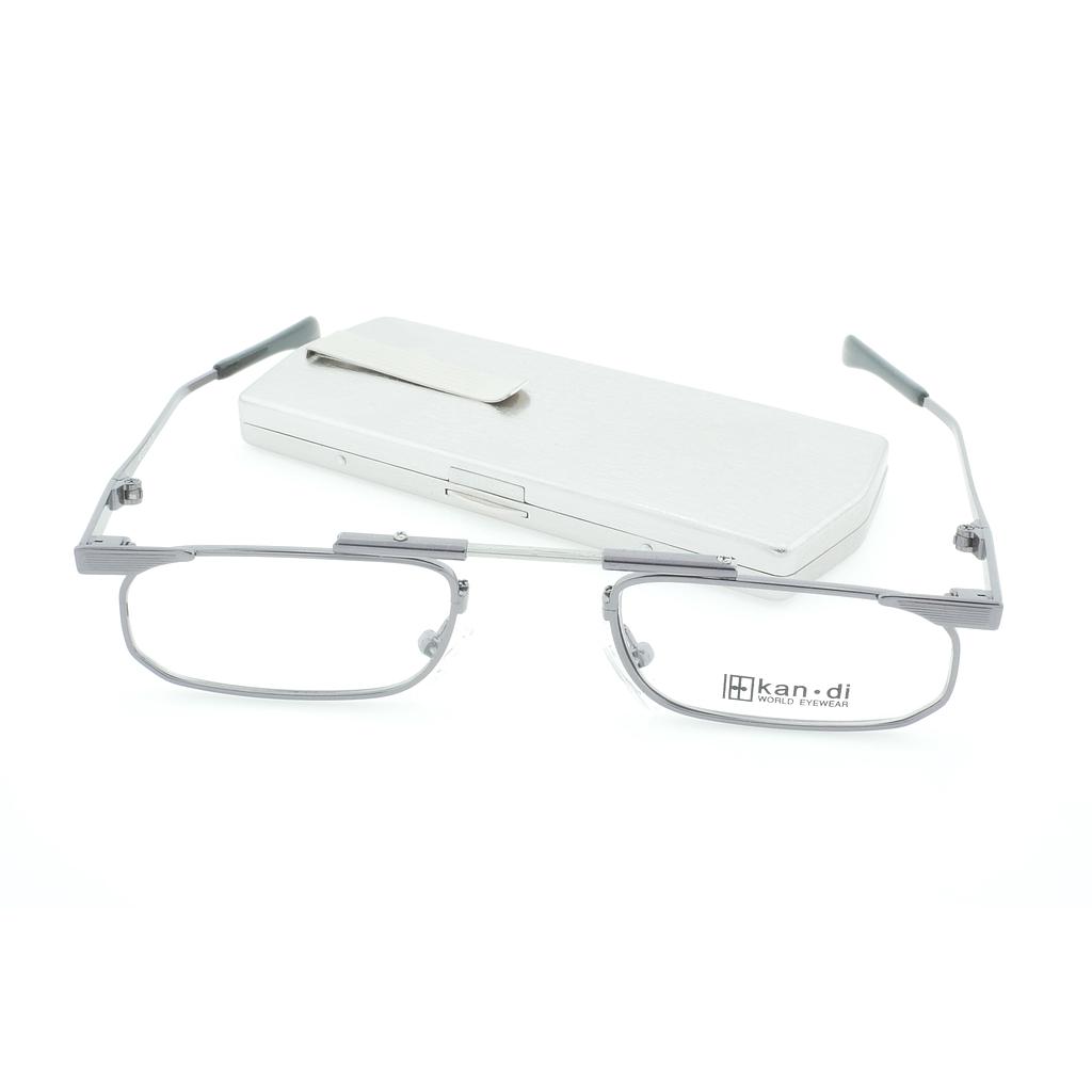 Kan-Di foldable reading glass with metal case