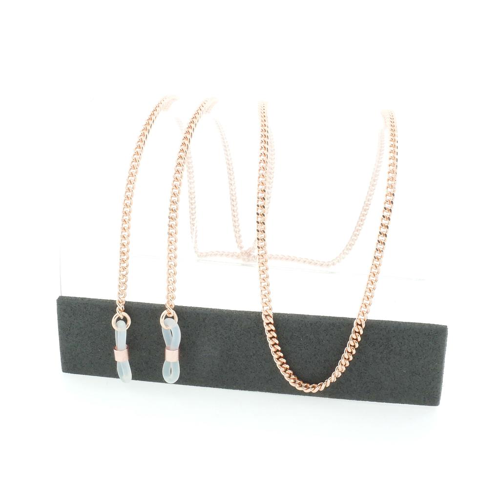 curb chain chain rose gold plated