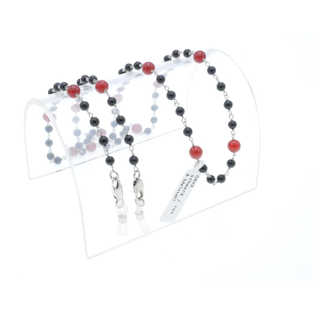 stone dream chain onyx black/red