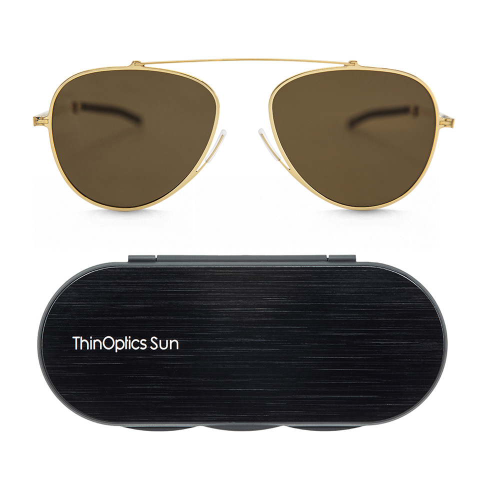 ThinOptics sun aviator brown 