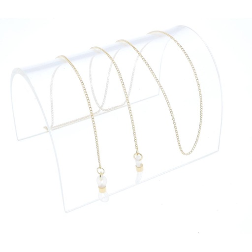 [60g] thin metal chain gold