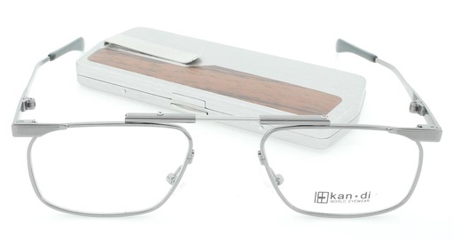 [kan01-2] Kan-Di foldable reading glass with metal case