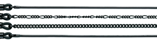 metal chains black