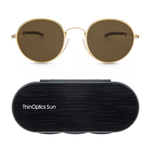 [th-srd01] ThinOptics sun round brown 